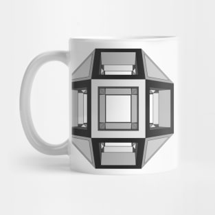 lawal grey charcoal skeletal rhombicuboctahedron gmtrx Mug